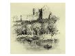 Norham Castle Is A Partly Ruined Castle In Northumberland, England, Overlooking The River Tweed by William Hole Limited Edition Pricing Art Print