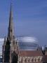 Selfridges, Birmingham (2003) - Exterior With Church In Foreground, Architect: Future Systems by Nicholas Kane Limited Edition Print