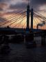 Albert Bridge At Sunset, Chelsea, London, 1873 by Richard Turpin Limited Edition Print