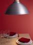 Contemporary Red Interior With Dining Table And Lamp by Richard Powers Limited Edition Print