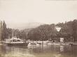 Un Bateau A Vapeur Devant Le Debarcadere D'evian by Alexandre-Gustave Eiffel Limited Edition Print