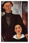 Portrait Of Jacques And Berthe Lipchitz by Amedeo Modigliani Limited Edition Print