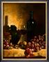 Wine Bottle, Grapes And Walnuts by Loran Speck Limited Edition Pricing Art Print