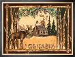 Log Cabin Moose by Anita Phillips Limited Edition Print
