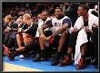 Miami Heat V New York Knicks: Dwyane Wade, Lebron James And Chris Bosh by Al Bello Limited Edition Print