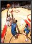 Washington Wizards V Toronto Raptors: Amir Johnson And Andray Blatche by Ron Turenne Limited Edition Pricing Art Print