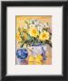 Sunflowers And Blue China by Dick & Diane Stefanich Limited Edition Print