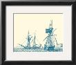 Sailing Ships In Blue Iv by Jean Jerome Baugean Limited Edition Print