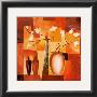 Orange Geometric Floral Ii by Alfred Gockel Limited Edition Pricing Art Print