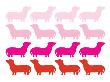 Pink Daschund Family by Avalisa Limited Edition Print