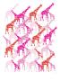 Pink Giraffe Pattern by Avalisa Limited Edition Print