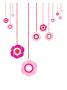 Pink Hanging Flowers by Avalisa Limited Edition Print