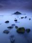 St Michael's Mount At Sunrise, From Marazion Beach, Cornwall, Uk. November 2008 by Ross Hoddinott Limited Edition Print