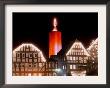 A Huge Christmas Candle Appears Above The Roofs In The Old City Of Schlitz, Germany by Heribert Proepper Limited Edition Print