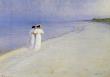 Summer Afternoon On Skagen Beach by Peder Severin Krã¶Yer Limited Edition Print