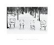 Neige Aux Jardins Des Tuileries, Paris by Martine Franck Limited Edition Print