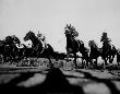Horse Racing At Belmont, 1950 by Nat Fein Limited Edition Print