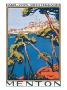 Menton by Roger Broders Limited Edition Pricing Art Print