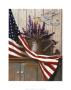 Flag With Purple Flowers by T. C. Chiu Limited Edition Pricing Art Print