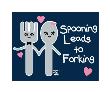 Spooning Forking by Todd Goldman Limited Edition Pricing Art Print