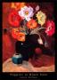 Poppies In Black Vase by Janine Salzman Limited Edition Pricing Art Print