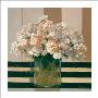 Hydrangea With Stripes by Fara Bell Limited Edition Pricing Art Print
