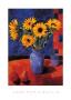 Sunflowers In A Blue Vase by Anne-Marie Butlin Limited Edition Print