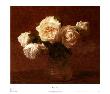 Ivory Roses by Henri Fantin-Latour Limited Edition Print