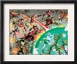 Iron Man And Power Pack #4 Group: Lightspeed, Mass Master, Zero-G, Energizer And Iron Man Fighting by Marcelo Dichiara Limited Edition Print