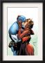 Captain America And The Falcon #6 Cover: Captain America And Scarlet Witch by Joe Bennett Limited Edition Pricing Art Print