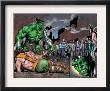 Incredible Hulk #107 Group: Hulk, Hercules, Namora, Cho, Amadeus And Angel by Gary Frank Limited Edition Print