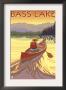 Bass Lake, California - Canoe Scene, C.2008 by Lantern Press Limited Edition Pricing Art Print