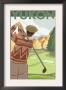 Yukon, Canada - Golf Scene, C.2009 by Lantern Press Limited Edition Print