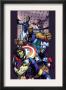 Ultimate Extinction #2 Cover: Captain America, Thing, Mr. Fantastic And Iron Man Fighting by Brandon Peterson Limited Edition Print