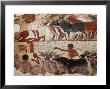 Fragment Of A Tomb Painting Dating From Around 1400 Bc From Thebes, Egypt, North Africa, Africa by Adam Woolfitt Limited Edition Print