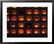 Candles Light The Graves Of Niches In The Cemetary, Oaxaca, Mexico by Judith Haden Limited Edition Print