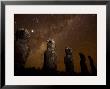 On Easter Island, Mysterious Statues Stand Beneath A Starry Sky, Easter Island by Stephen Alvarez Limited Edition Pricing Art Print