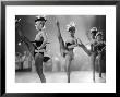 Chorus Girl High Kicking During A Performance At The Cannes Film Festival by Paul Schutzer Limited Edition Print