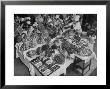 Chef Domenico Giving Final Touch To Magnificent Display Of Food On Table At Passeto Restaurant by Alfred Eisenstaedt Limited Edition Print