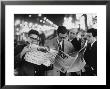 Frenchmen Reading Newspaper Reports Of John F. Kennedy's Assassination by Ralph Crane Limited Edition Pricing Art Print