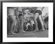 Teenagers In A Record Shop Watch 13 Year Old Steve Shad Imitate Moves Of Rock Star Elvis Presley by Robert W. Kelley Limited Edition Print