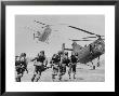 S. Vietnamese Arvn Paratroopers Running To Board 2 Ch 21 Shawnee Helicopters In Mekong Delta by Larry Burrows Limited Edition Print