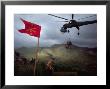 Us 1St Air Cavalry Skycrane Helicopter Delivering Ammunition And Supplies To Besieged Marines by Larry Burrows Limited Edition Print