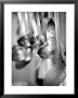 Ladles And Slotted Spoons Hanging Up In A Kitchen by Huw Jones Limited Edition Print