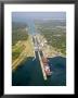 Panama, Panama Canal, Container Ships In Gatun Locks by Jane Sweeney Limited Edition Print