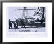 Unloading One Of The Motorised Sledges Onto The Sea-Ice, From Scott's Last Expedition by Herbert Ponting Limited Edition Print