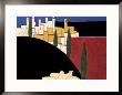 San Gimignano With Sheep by Eithne Donne Limited Edition Print