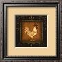 Square Rooster Right by Kim Lewis Limited Edition Print