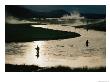 Fishermen In Yellowstone River Surrounded By Geothermal Activity by Randy Olson Limited Edition Pricing Art Print