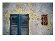 Weathered House With Shutters At Bastoni Marco Polo, Alghero, Sardinia, Italy by Martin Llado Limited Edition Print